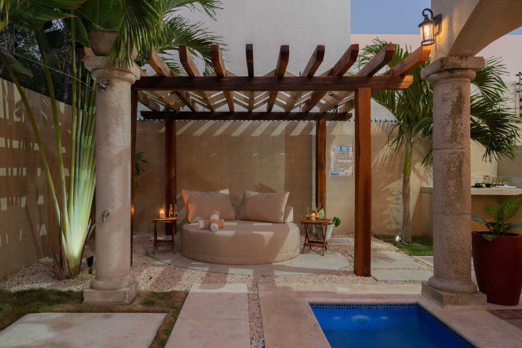 Tulum Stunning Villa For 10-Cabana-Private Pool-Parking Exteriör bild