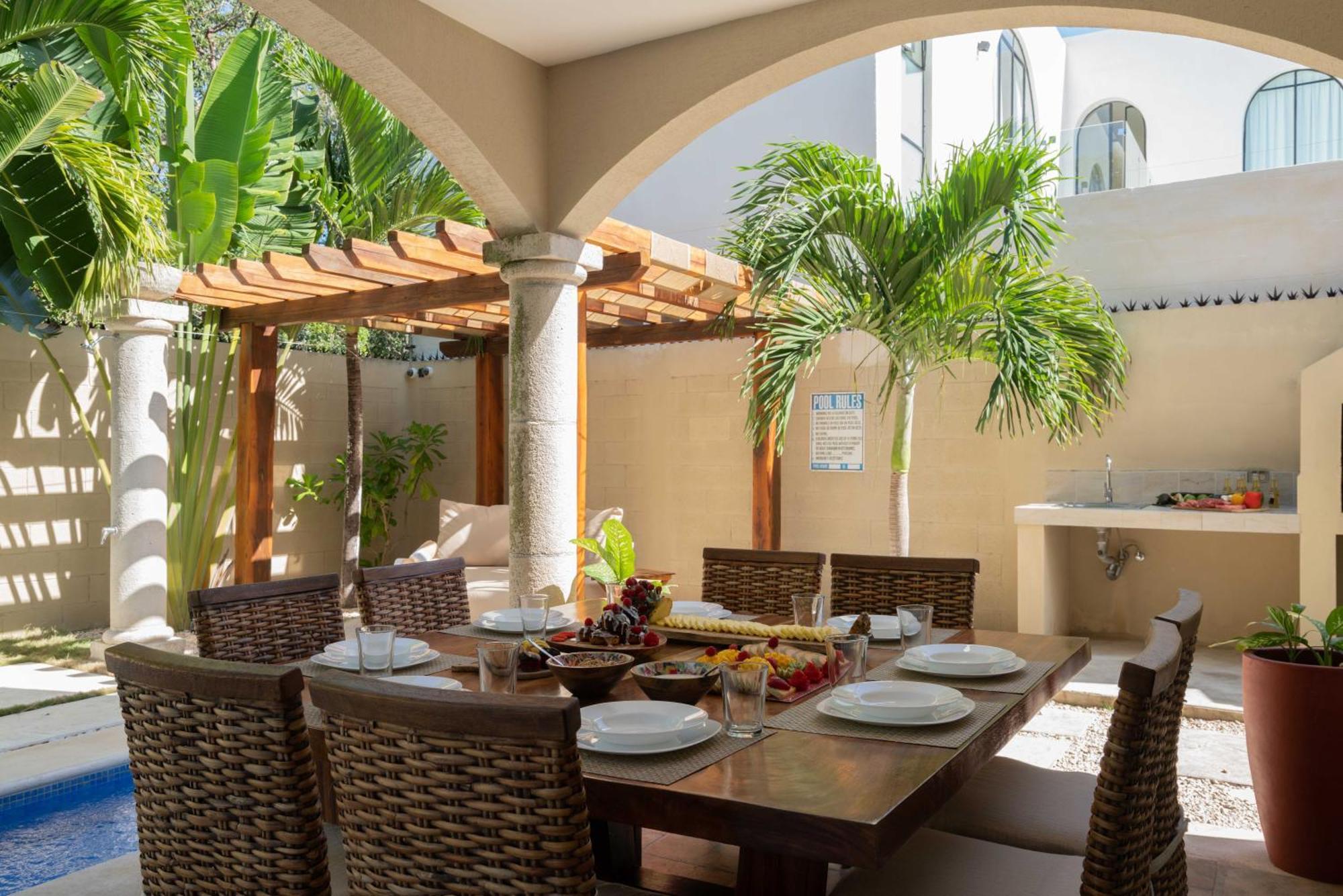 Tulum Stunning Villa For 10-Cabana-Private Pool-Parking Exteriör bild